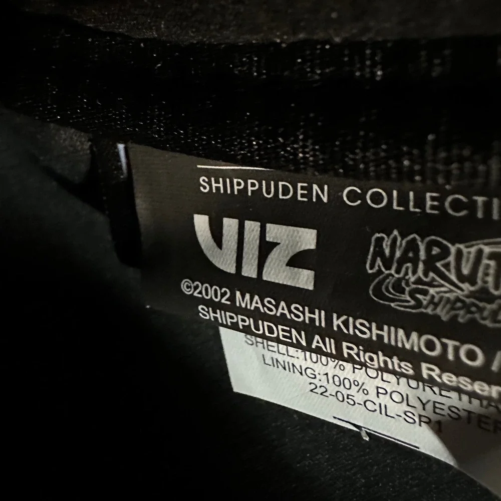 Bioworld Naruto Akatsuki Sasuke Red Cloud Faux Saffiano Leather Mini Backpack OS